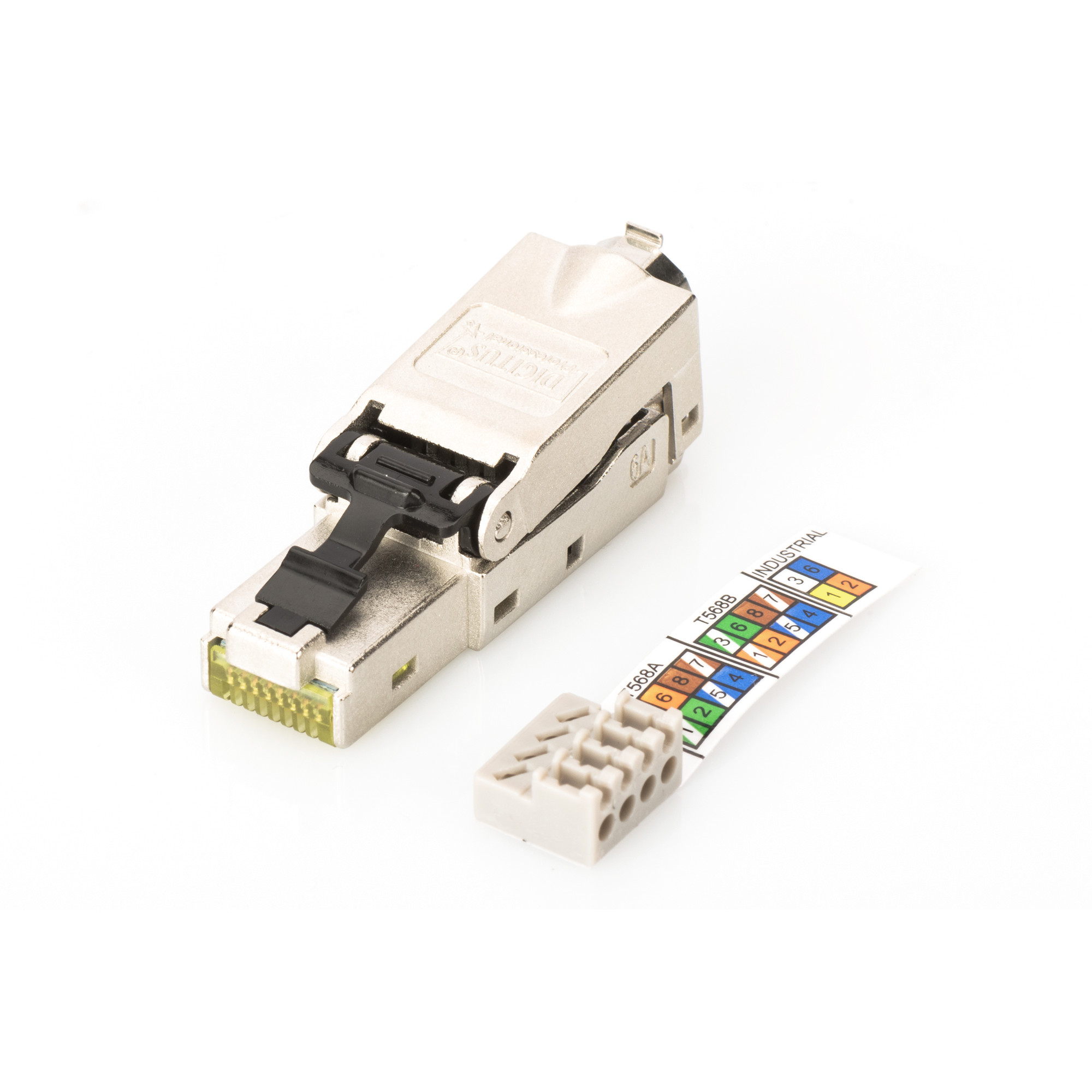 Kabel DIGITUS Stecker RJ45 Cat6a zur Feldkonfektionierung
