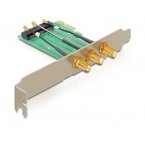 PCIe kartica DELOCK Mini PCIe 3x RP-SMA Antennenanschluss