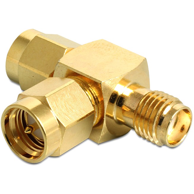 Konektor DELOCK HF SMA Stecker > SMA Buchse > SMA Buchse T-Stck
