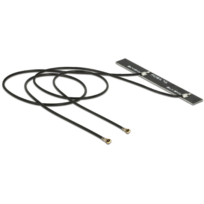 WLAN Antena DELOCK 88422 (2x MHF IV, 5 dBi, 2.4/5 GHz, interna, samoljepljiva)