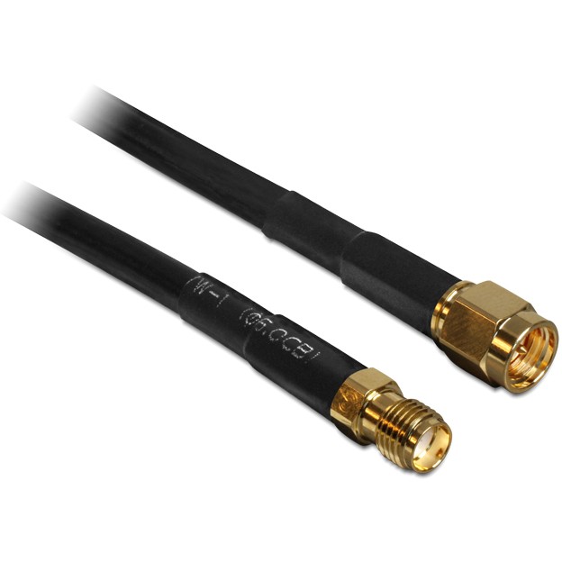Kabel DELOCK HF SMA Stecker > SMA Buchse 5m CFD200 low loss-0