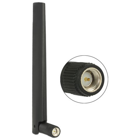 Antenna DELOCK ZigBee Multi Bluetooth GSM LTE UMTS WLAN IEEE 802.11 b/g/n SMA 1 - 4.3 dBi omni crna boja
