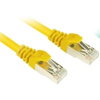 Kabel SHARKOON RJ45 CAT.6 SFTP 0.25m žuti-0
