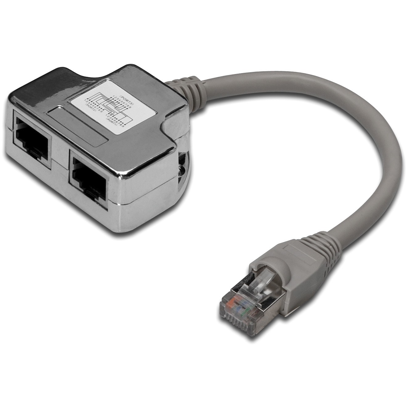 Splitter DIGITUS RJ45 Cat5e 1->2