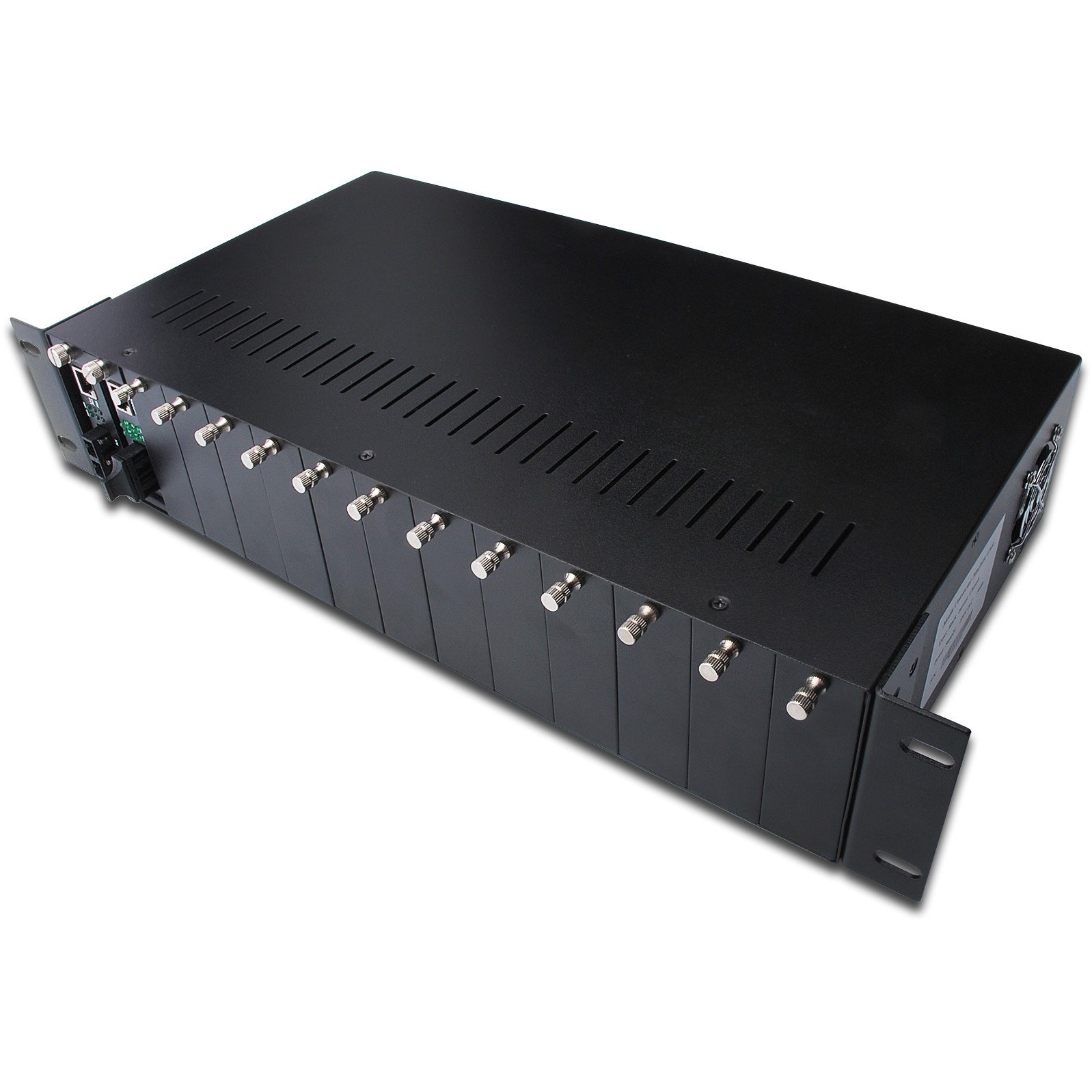 Medijski konverter DIGITUS 2HE 14-Slots crni-2