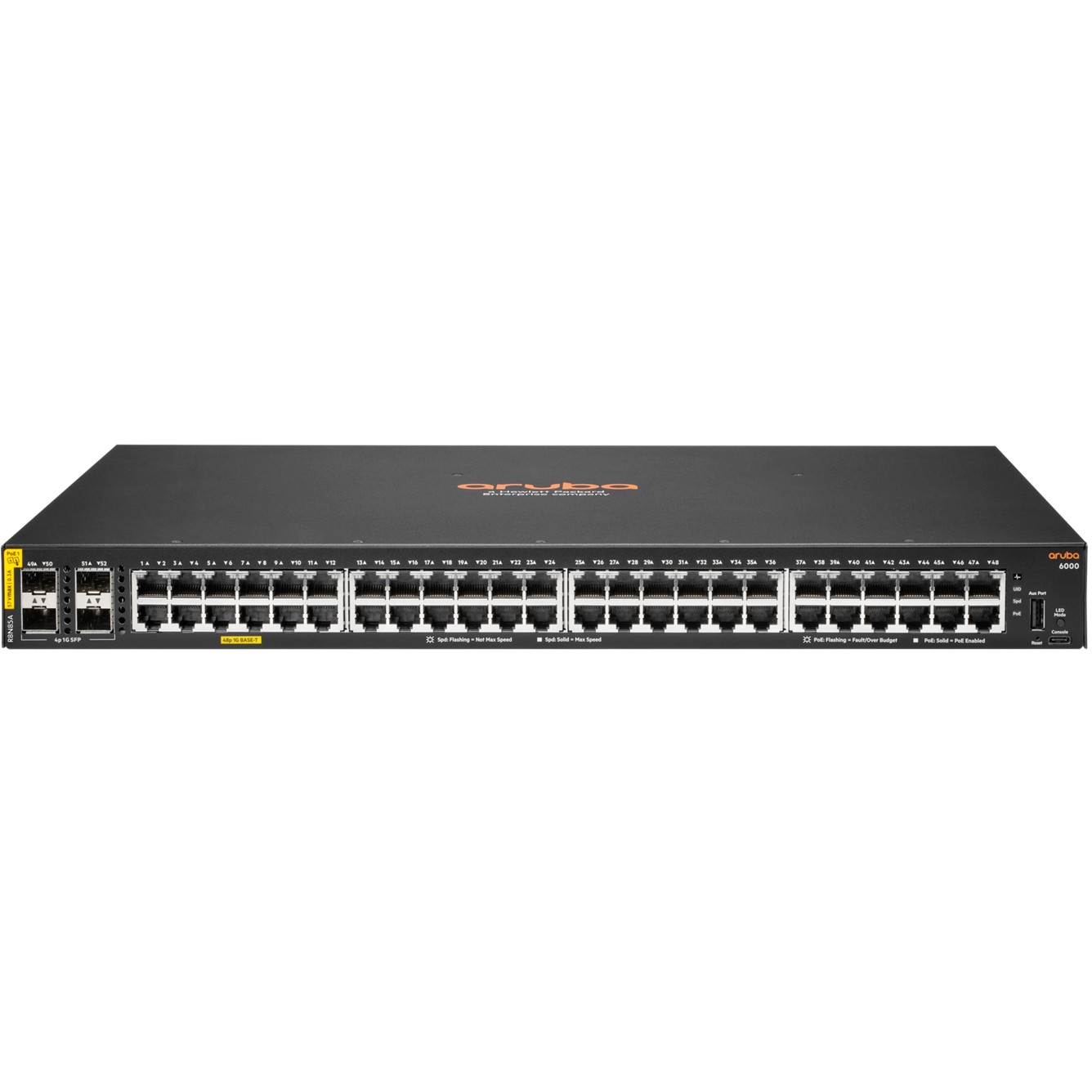 Switch HP ENTERPRISE Aruba 6000 48G 4 SFP POE+ (370W)-0