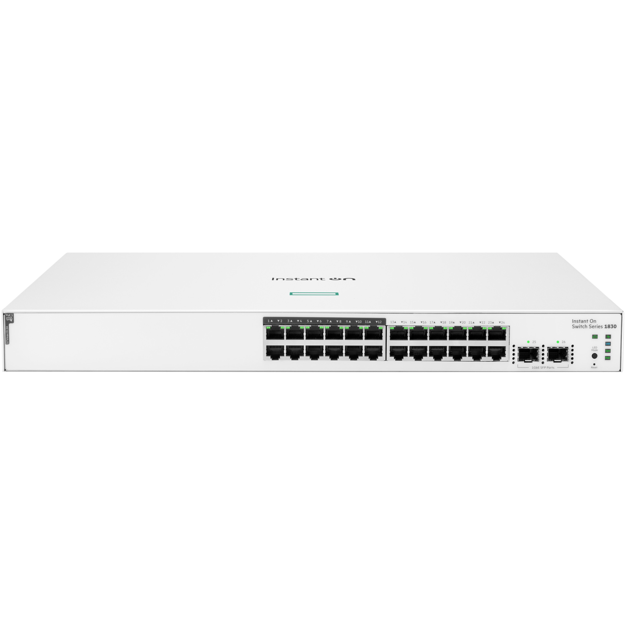 Switch HP ENTERPRISE Aruba Instant On 1830 24G M RM PoE+-0