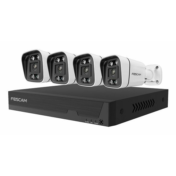 Set za video nadzor FOSCAM FN9108E-B4-2T (4 kamere, snimač, 2TB hdd, bijeli)-1