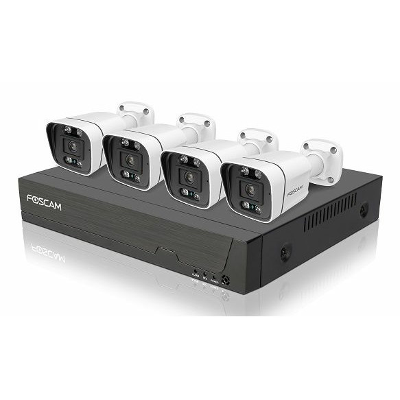 Set za video nadzor FOSCAM FN9108E-B4-2T (4 kamere, snimač, 2TB hdd, bijeli)-2