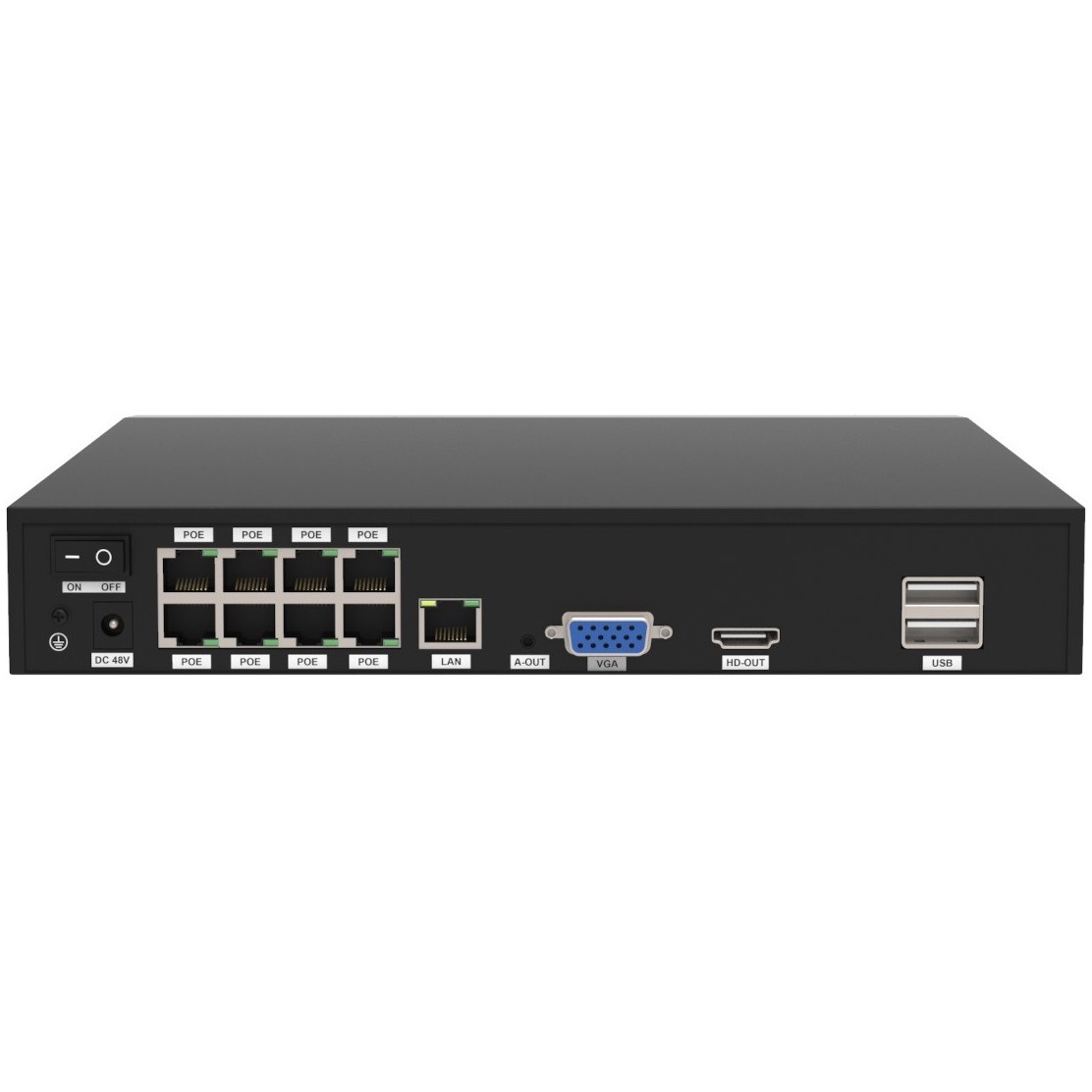 Nadzorna kamera FOSCAM FN9108E-T4-2T set 4 kamere s recorderom crna boja-9