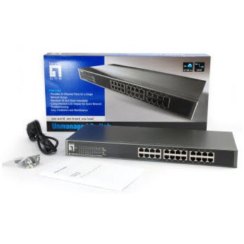 Switch 24 Port LEVELONE FSW-2450-4