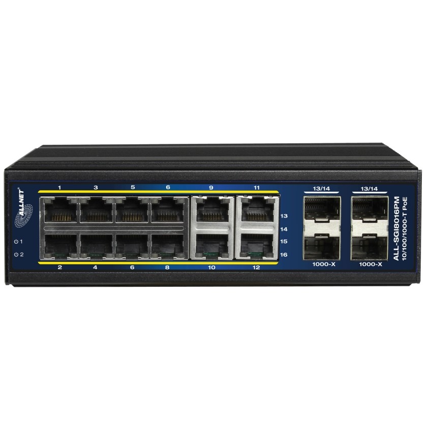 Mrežni switch ALLNET ALL-SGI8016PM POE+ M industrial
