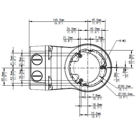 Wallmount ALLNET ALL-CAM2488-LVEN s kutijom za spoj-1