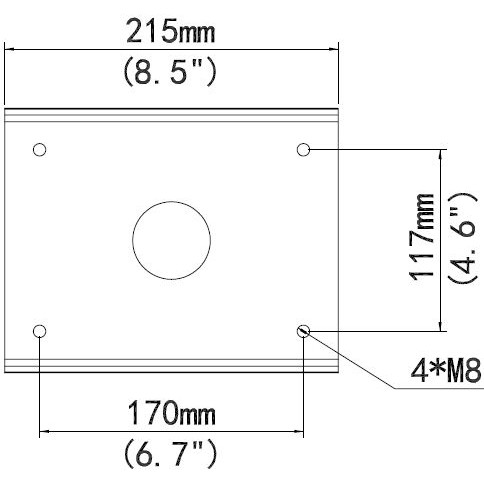 Držač za zid ALLNET Polemount/Masthalter za ALL-CAM2498-LEP-2