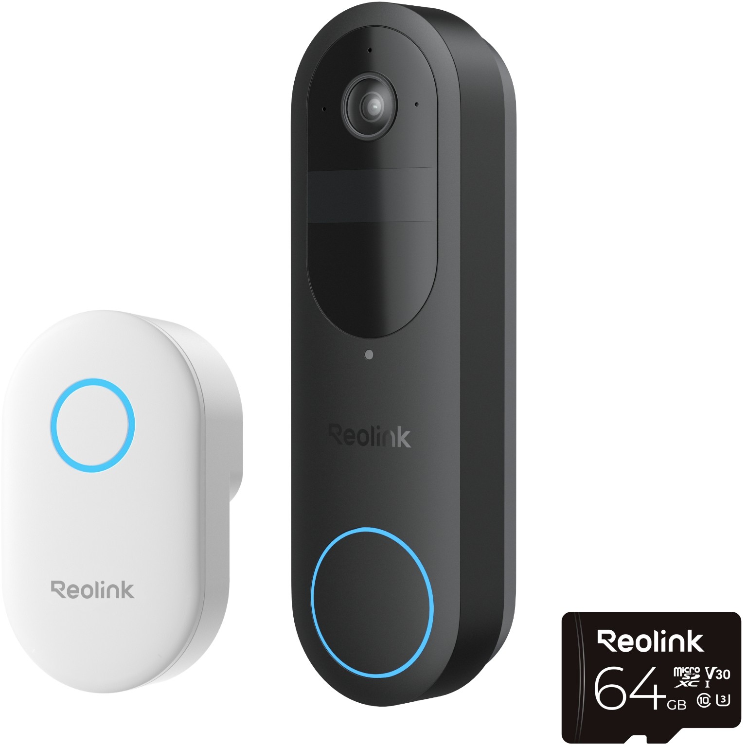Video portafon REOLINK Video Doorbell PoE D340B (uključuje Chime i 64GB karticu)