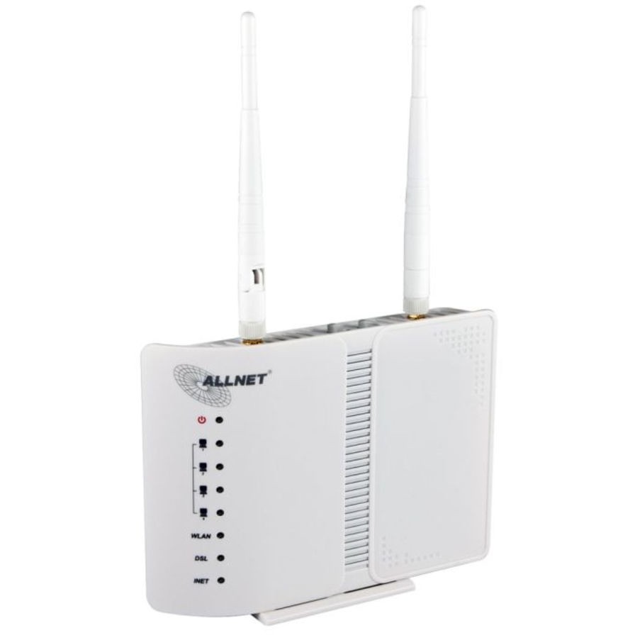 Router ALLNET ALL-WR02400N ADSL2+ inkl. Bridge Modem & WLAN AP-0