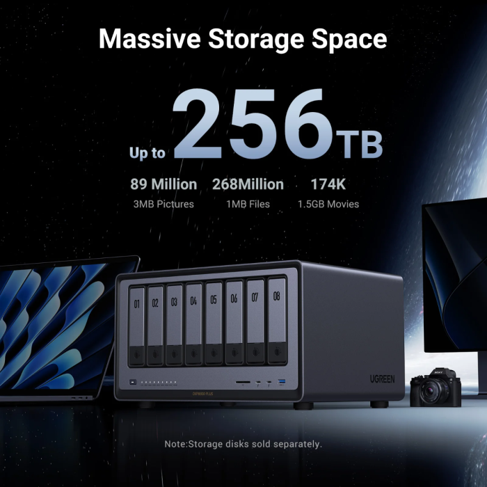Uređaj za pohranu UGREEN 8-Bay DXP8800 Plus-4