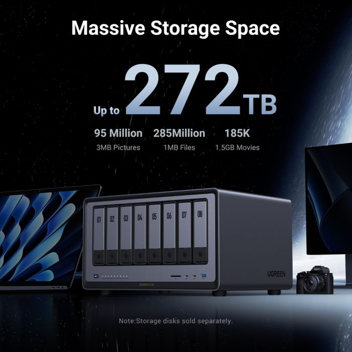Uređaj za pohranu UGREEN 8-Bay DXP8800 Plus-10