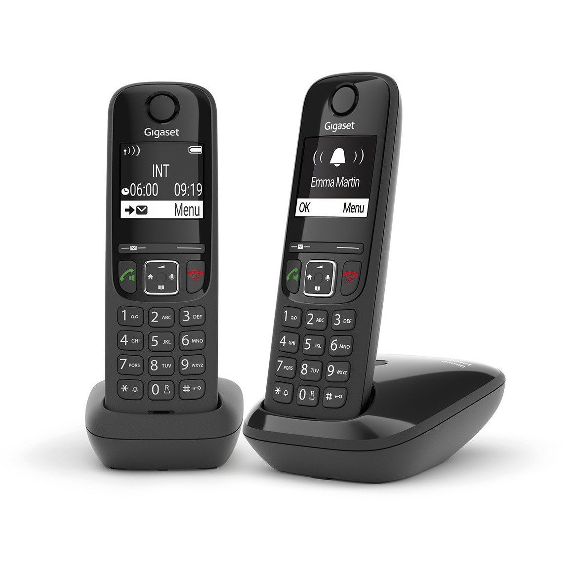 DECT Telefon GIGASET AS690 Duo crna int.-0