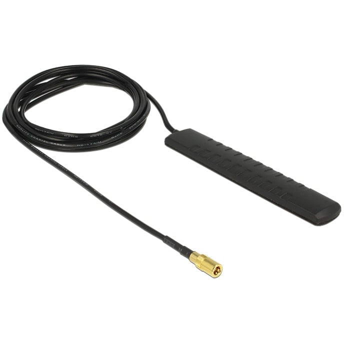 Antenna DELOCK Delock DAB+ DVB-T2 20 dBi aktivna omnidirekcijska crna boja