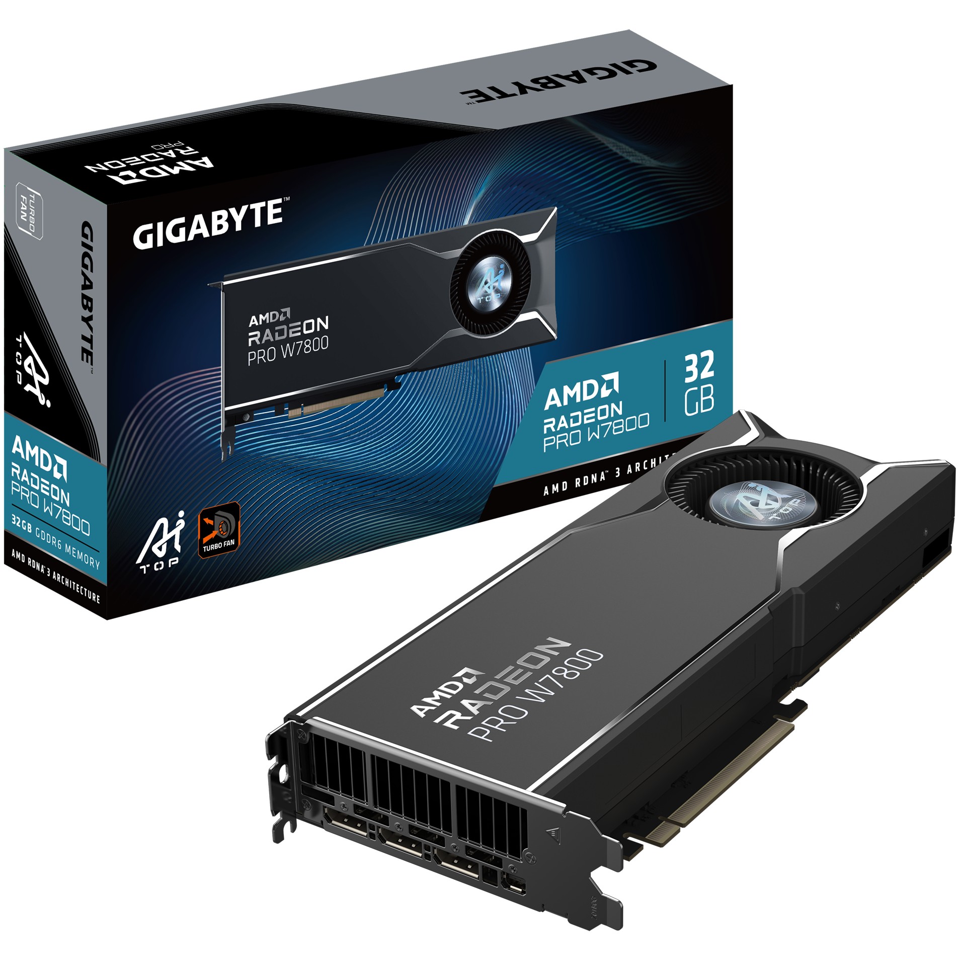Grafička kartica GIGABYTE Radeon Pro W7800 AI TOP 32GB GDDR6 DP 3xMini DP-0