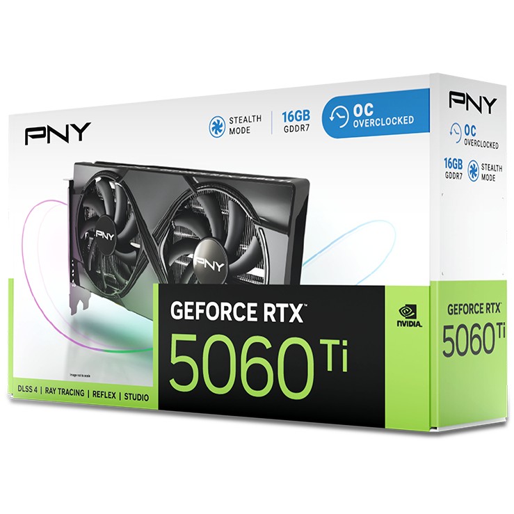 Grafička kartica PNY RTX 5060 TI 16GB VERTO OC Dual Fan GDDR7-8