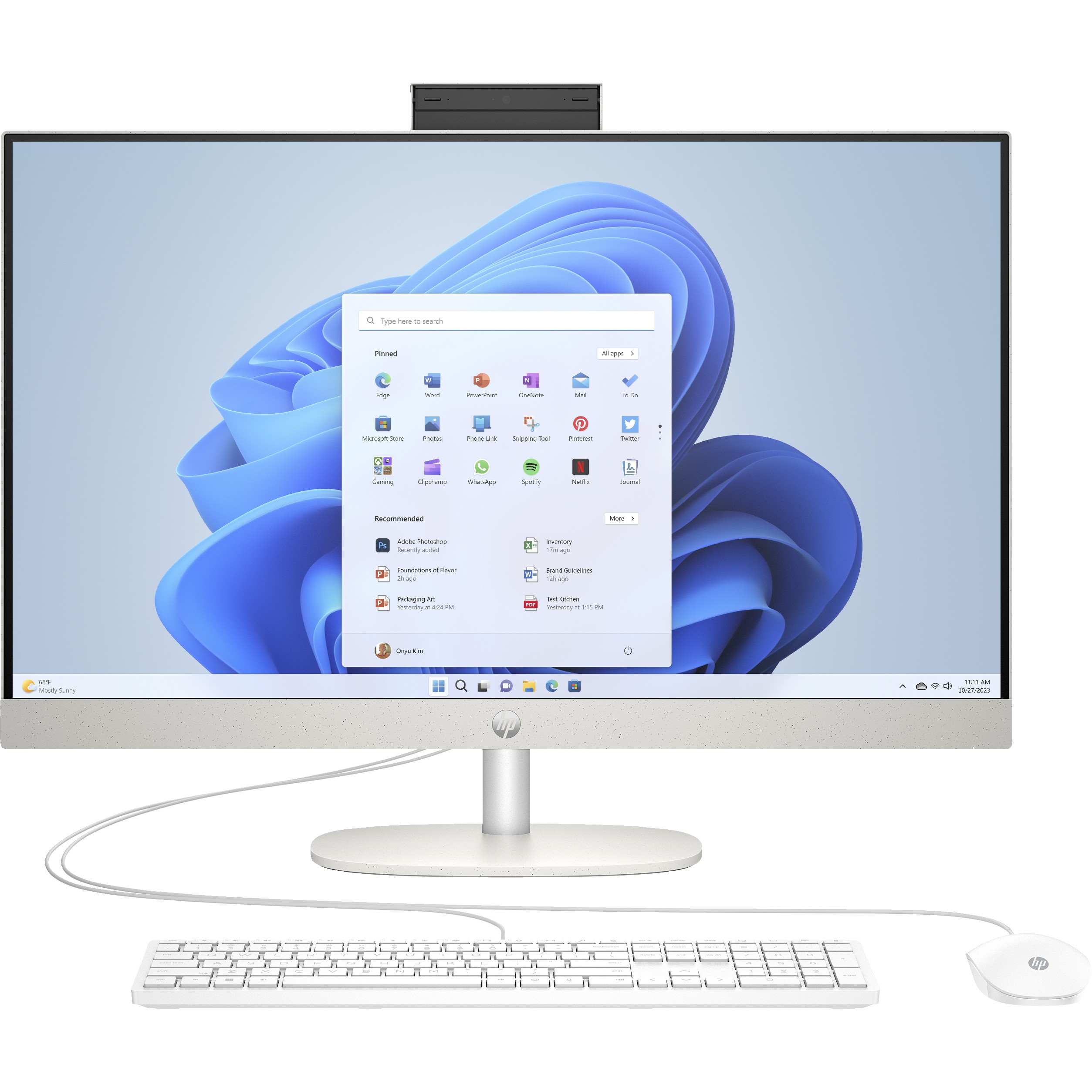 All-in-One PC HP 27-cr0005ng (68.6 cm, 1920 x 1080, procesor, RAM, SSD, grafika, OS, jezik tipkovnice, boja) – internacionalna non HR tipkovnica