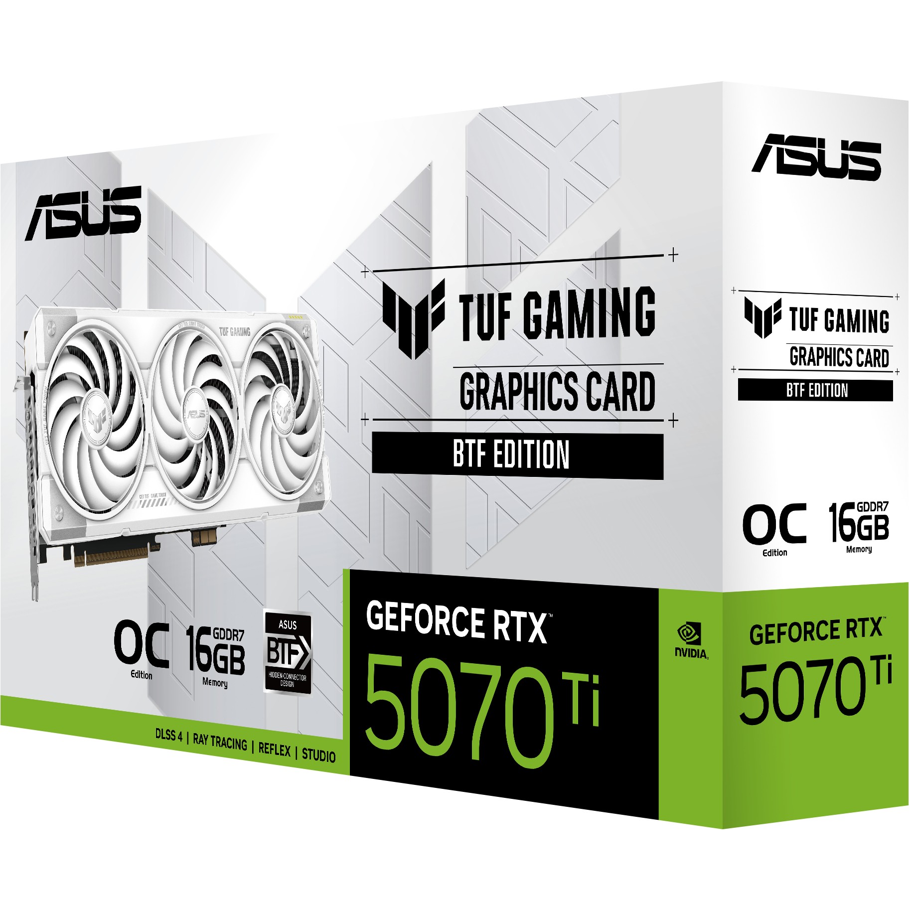 Grafička kartica ASUS RTX 5070 TI 16GB TUF Gaming BTF OC 3 Fan white-3