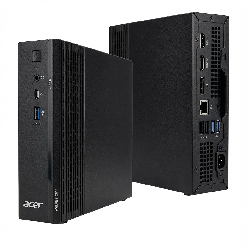Laptop ACER Veriton S2720GW (27" ekran, 1920x1080, Intel i3-14100, 16GB RAM, 512GB SSD, Windows 11 Pro, hrvatska tipkovnica, crna boja)