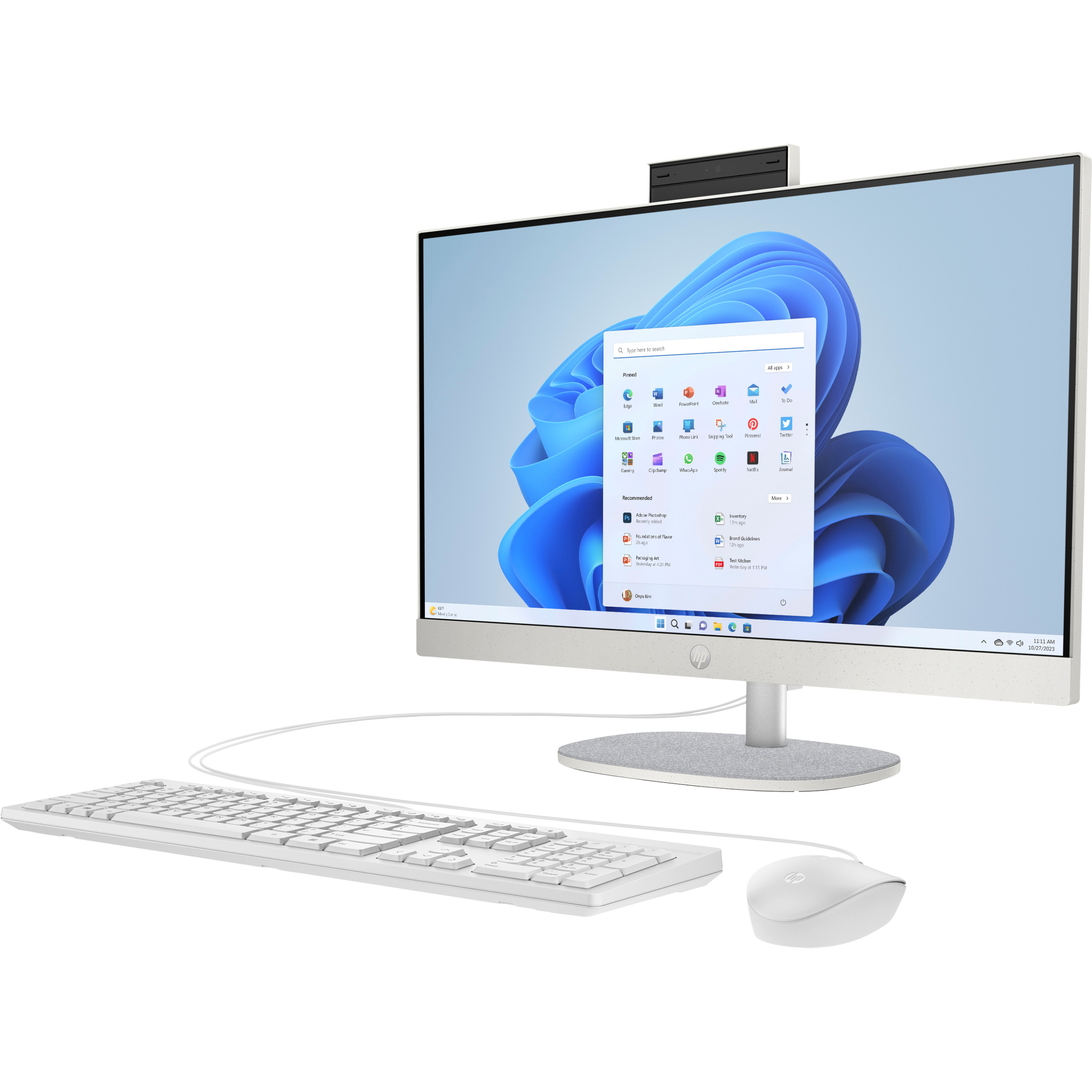 Laptop HP 23,8" FHD IPS All-in-One R5-7520U (23,8" ekran, FHD, AMD R5-7520U, 8GB RAM, 512GB SSD, Windows 11, hrvatska tipkovnica, crna)-2