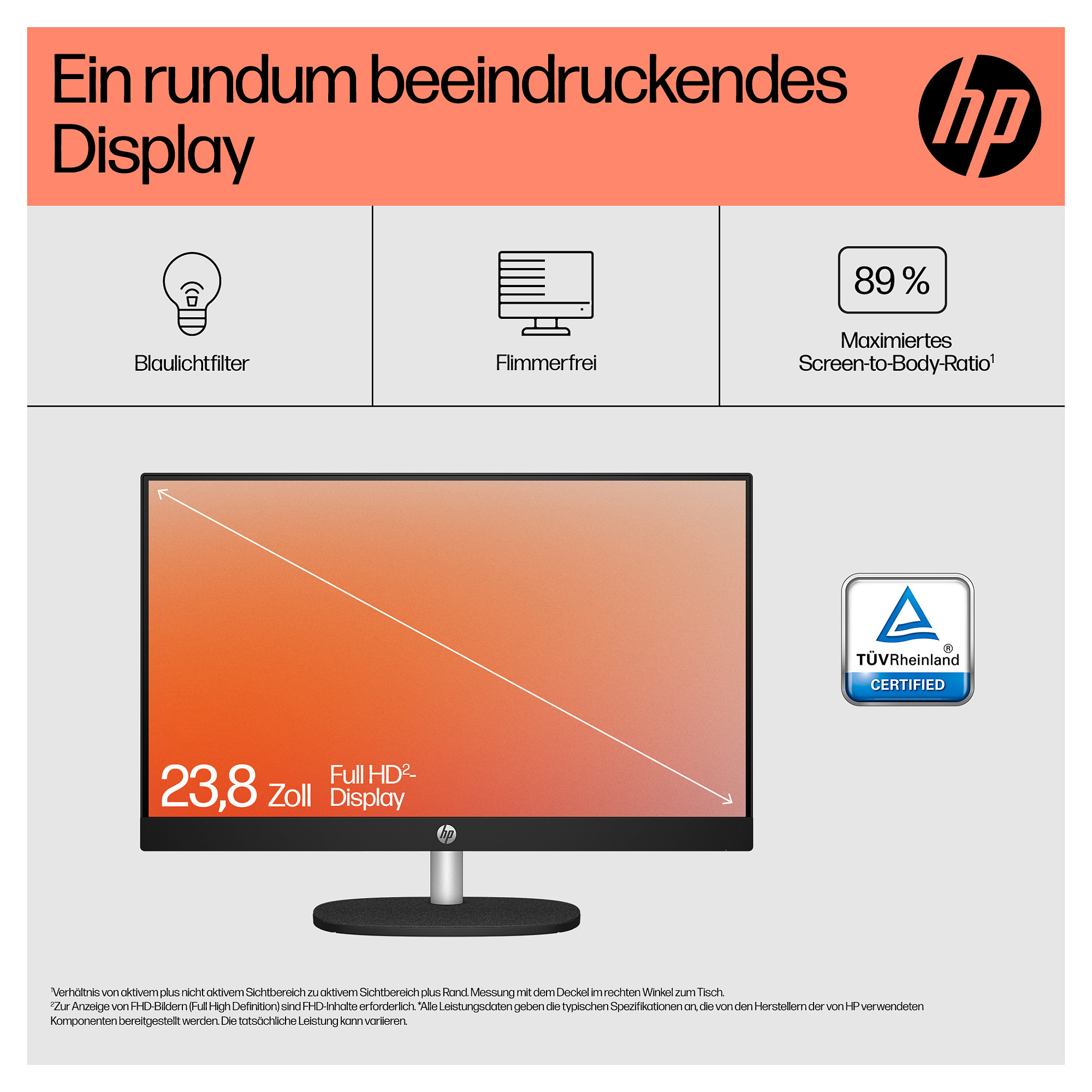 Laptop HP 23,8" FHD IPS All-in-One R5-7520U (23,8" ekran, FHD, AMD R5-7520U, 8GB RAM, 512GB SSD, Windows 11, hrvatska tipkovnica, crna)-12
