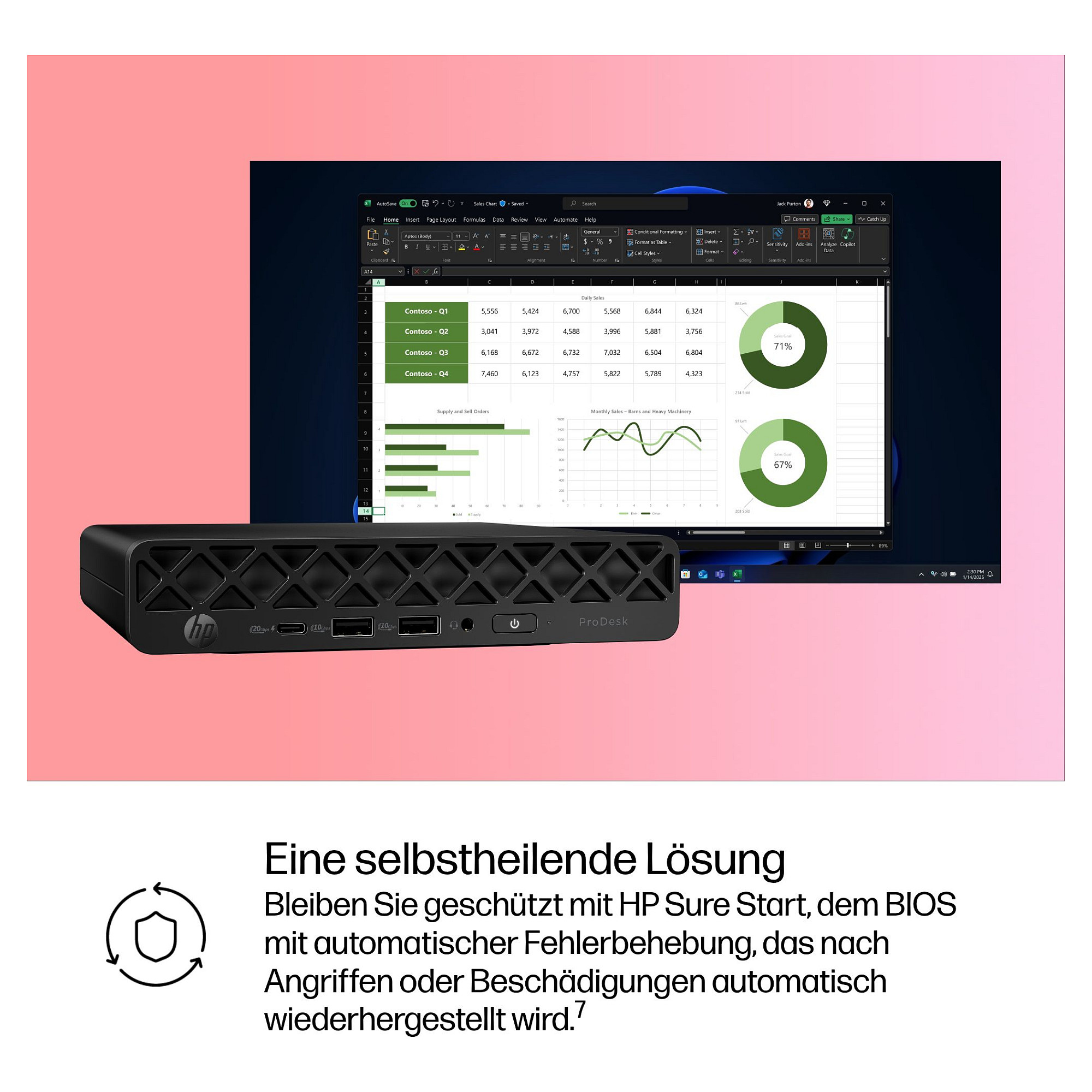 Laptop HP PRODESK 4 MINI G1I U5-235T (11.6" ekran, 1366x768, Intel Celeron, 4GB RAM, 500GB HDD, Intel HD Graphics, Windows 10, hrvatska tipkovnica, srebrna boja)-15