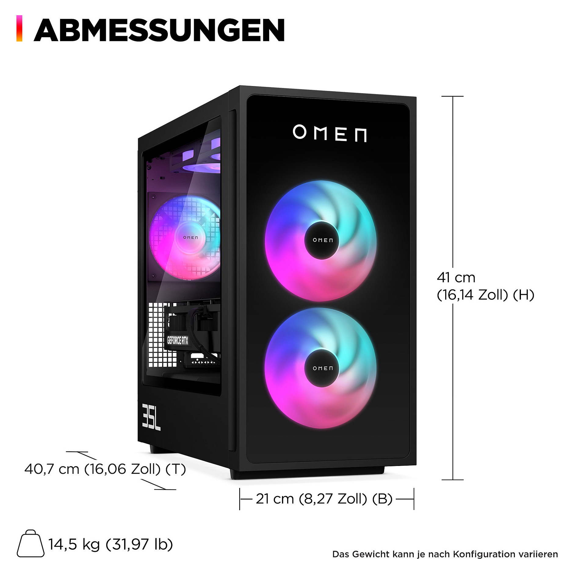 Gaming PC HP OMEN 35L GT16-0481ng (i7-14700F, 32GB RAM, 2TB SSD, RTX 5070 Ti, Win11)-5
