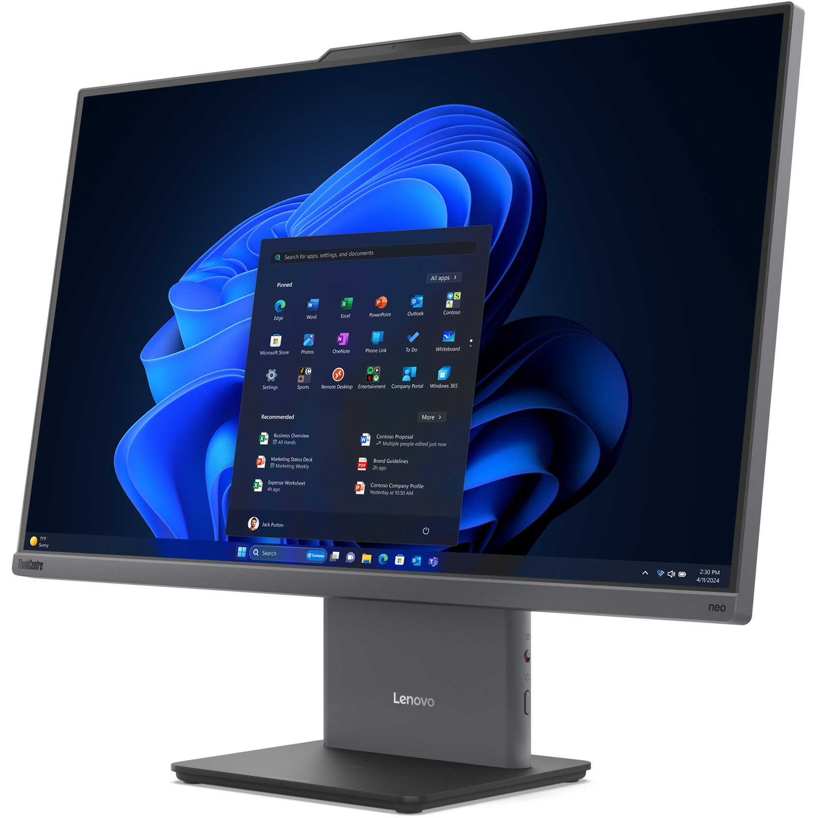 Računalo LENOVO AIO ThinkCentre neo 50a G5 (27", 2560x1440, i7 13620H, 16GB, 512SSD, W11Pro) – internacionalna non HR tipkovnica-1