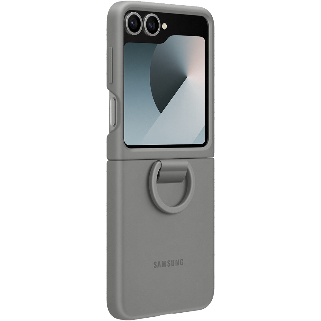 Futrola za mobitel SAMSUNG Silicone Case with Ring za Galaxy Z Flip6 - siva-3