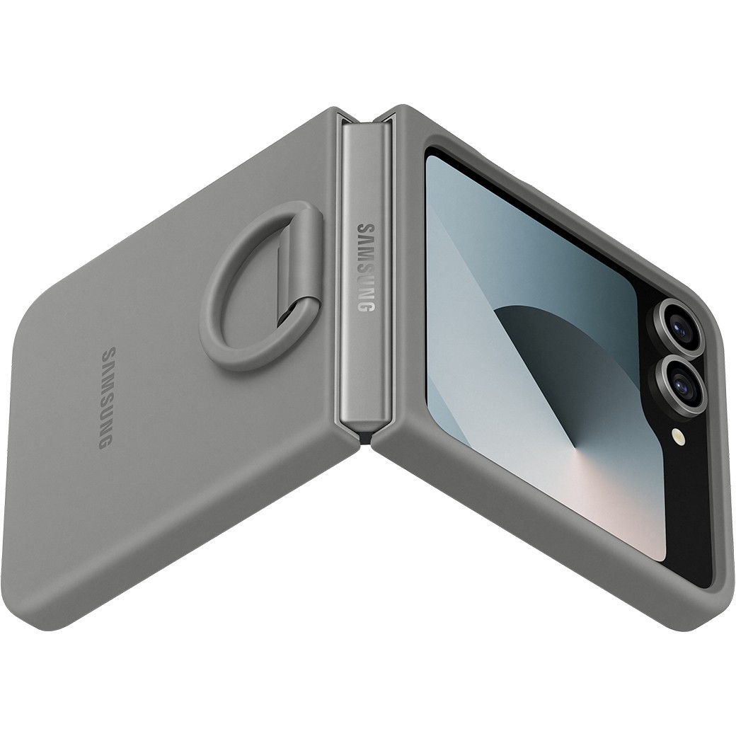 Futrola za mobitel SAMSUNG Silicone Case with Ring za Galaxy Z Flip6 - siva-4