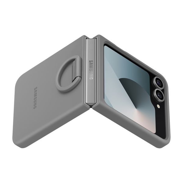 Futrola za mobitel SAMSUNG Silicone Case with Ring za Galaxy Z Flip6 - siva-7