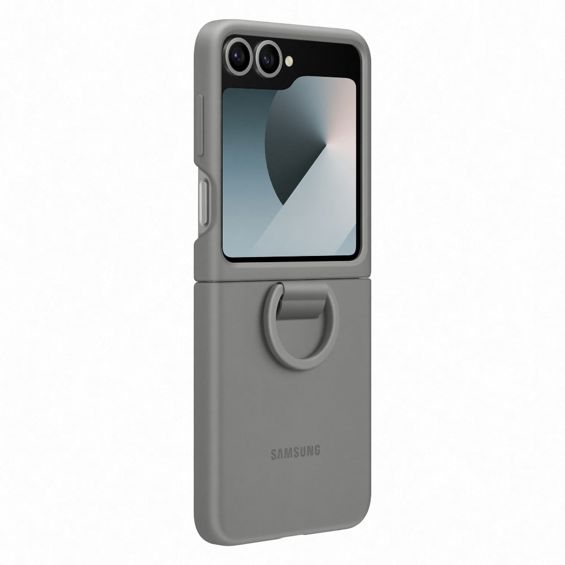 Futrola za mobitel SAMSUNG Silicone Case with Ring za Galaxy Z Flip6 - siva-6