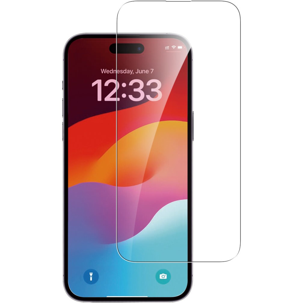 Zaštita za ekran 4SMARTS Second Glass mit Montagerahmen za iPhone 15-0