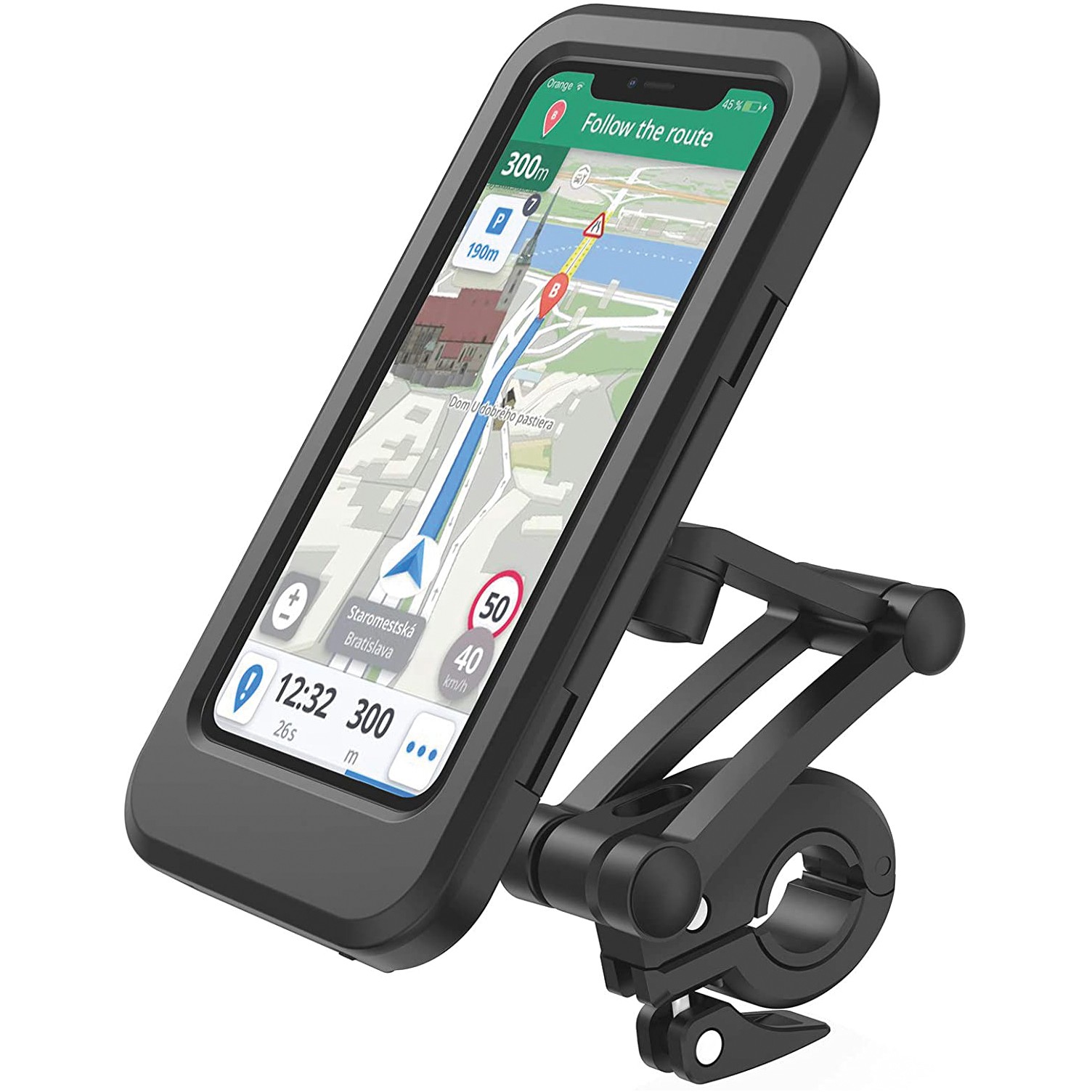 Držač za pametni telefon REALPOWER RadTour za bicikle/E-Bike-0