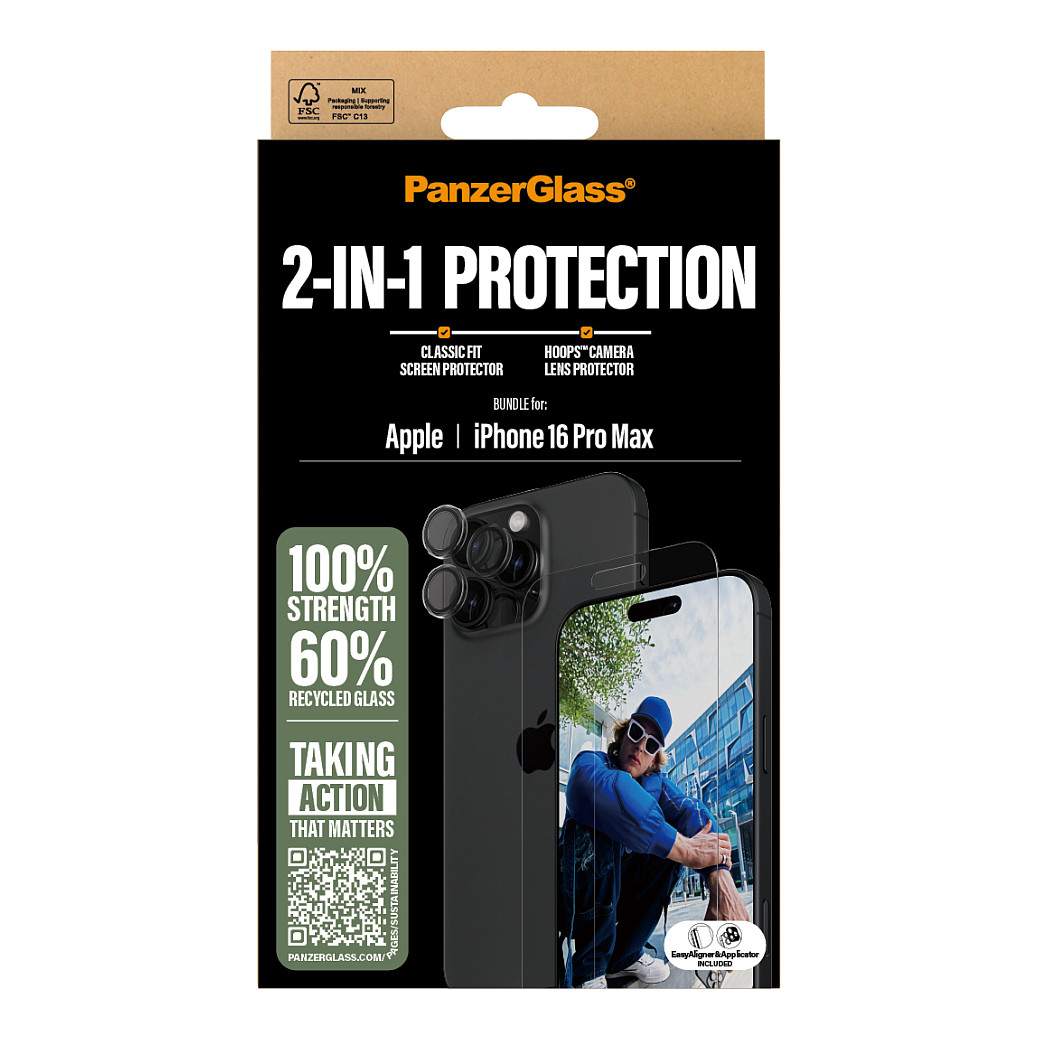 Zaštitni komplet PANZER GLASS za iPhone 16 Pro Max (ClearCase & Screen Protector)-2