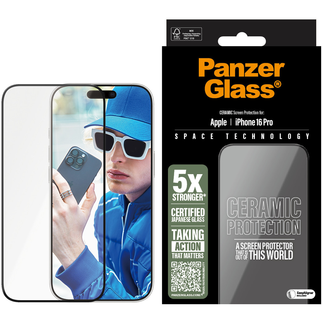 Zaštita ekrana → PANZER GLASS → Ceramic iPhone 16 Pro UWF-1