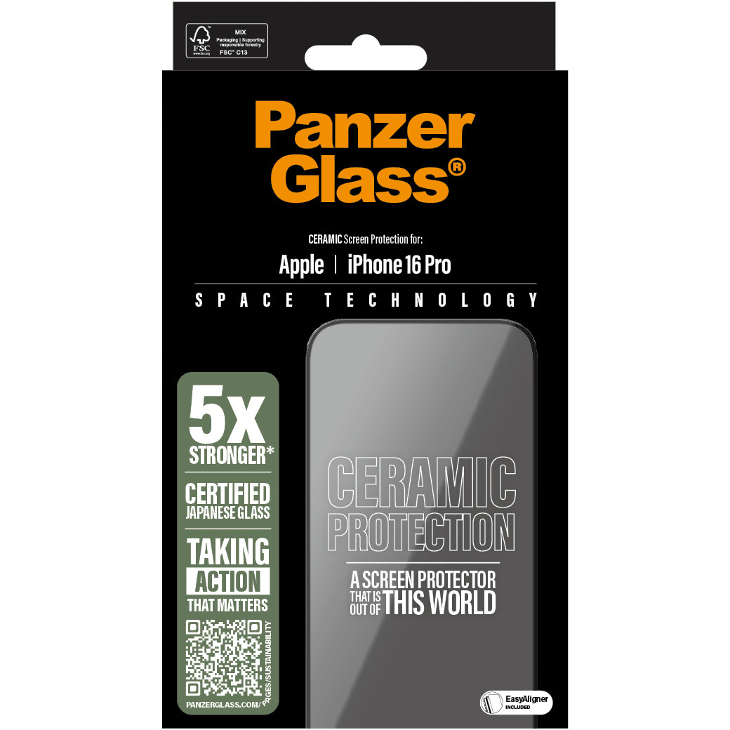 Zaštita ekrana → PANZER GLASS → Ceramic iPhone 16 Pro UWF-2