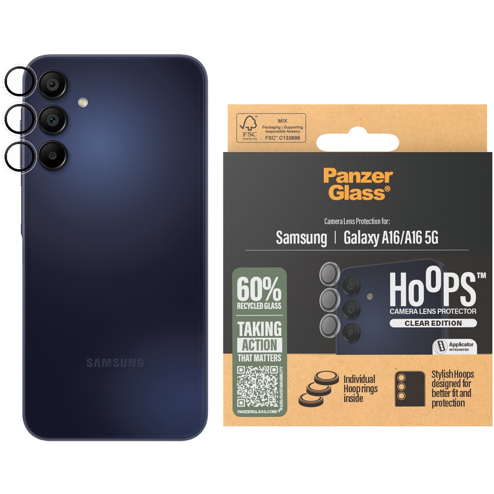 Zaštitna leća PANZER GLASS Hoops Clear za Samsung A16-1