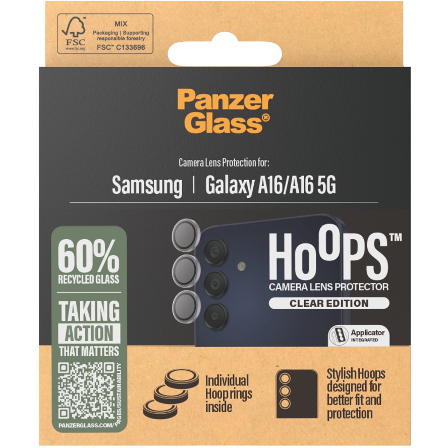 Zaštitna leća PANZER GLASS Hoops Clear za Samsung A16-2