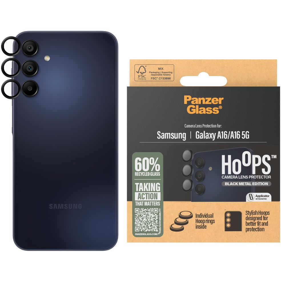 Zaštitna leća PANZER GLASS Hoops Black za Samsung A16-1