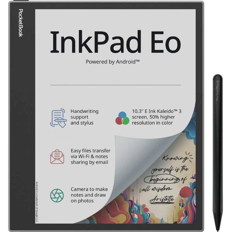 E-reader PocketBOOK InkPad Eo Mist Grey-0