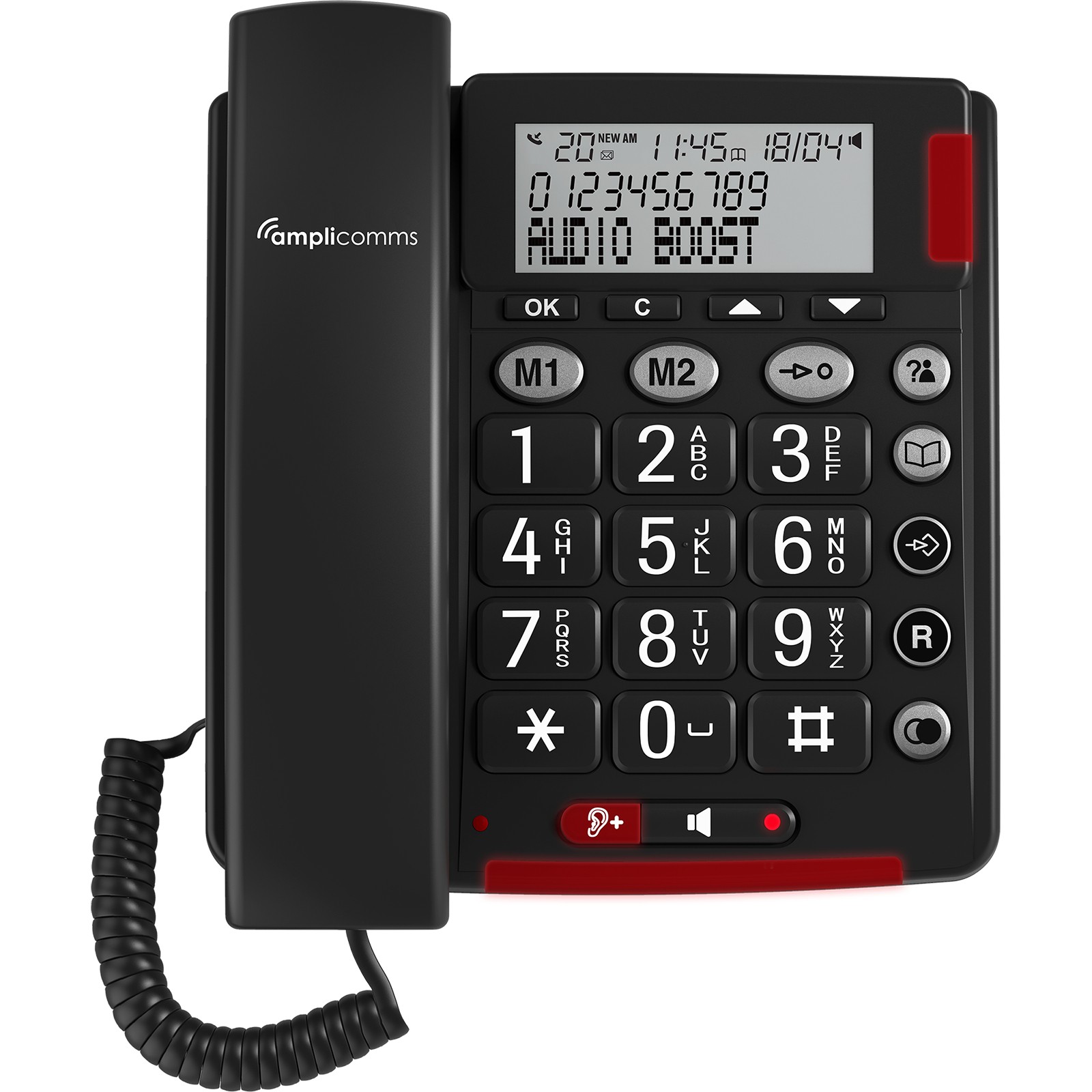 Telefon AMPLICOMMS BIGTel 48 Plus Dark Grey-0