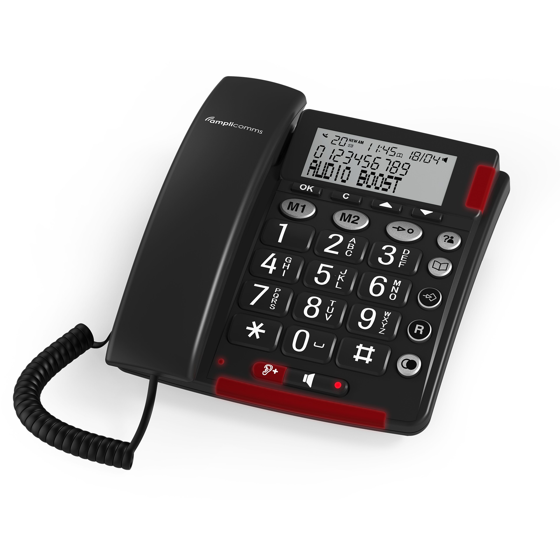 Telefon AMPLICOMMS BIGTel 48 Plus Dark Grey-1