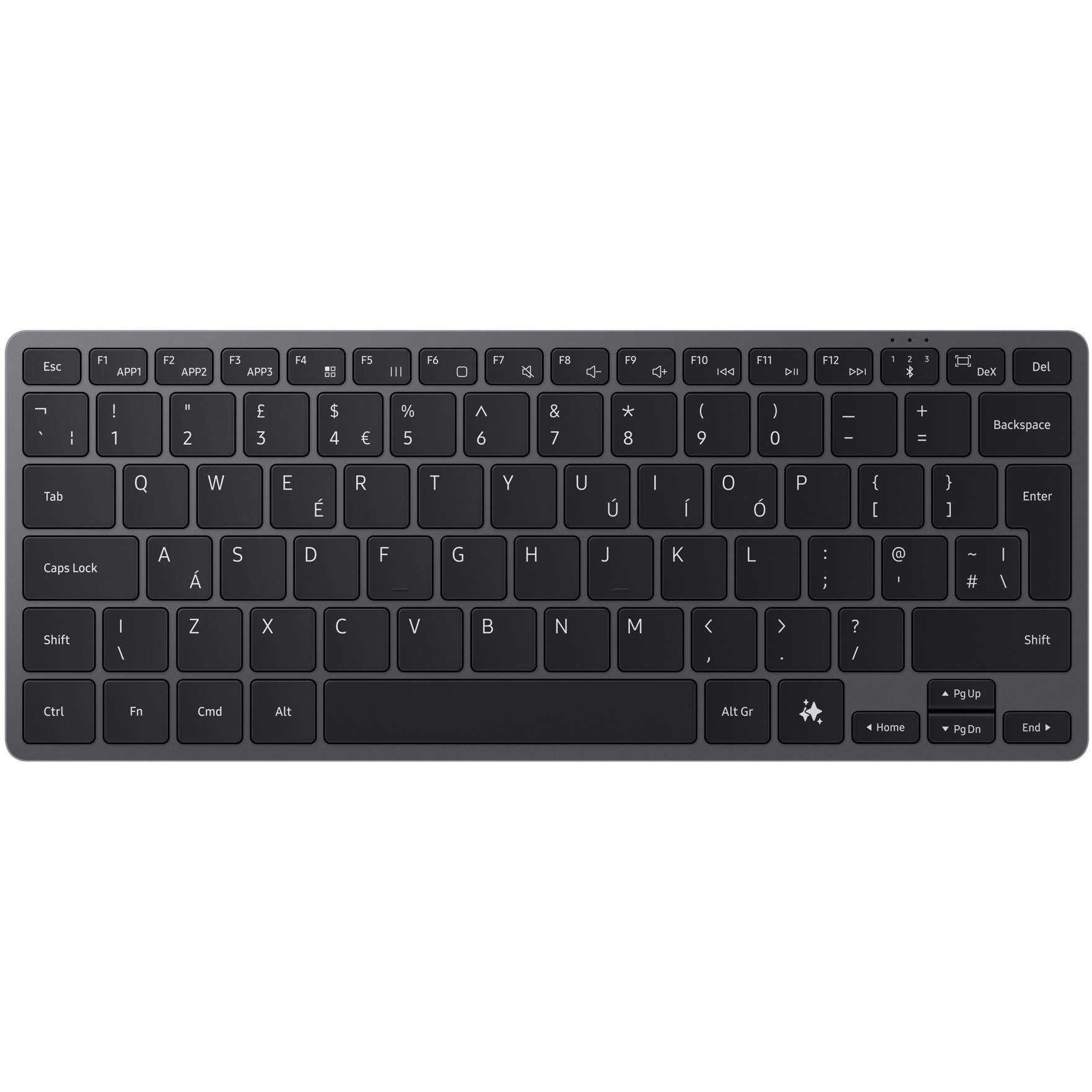 Tipkovnica SAMSUNG Universal Smart Keyboard tamno siva